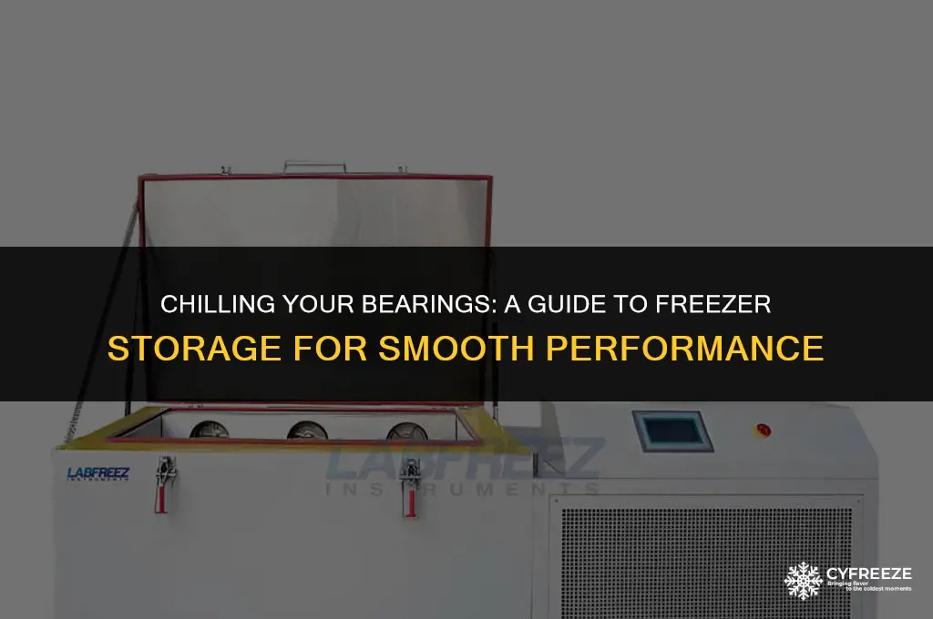 can you put bearings in the freezer