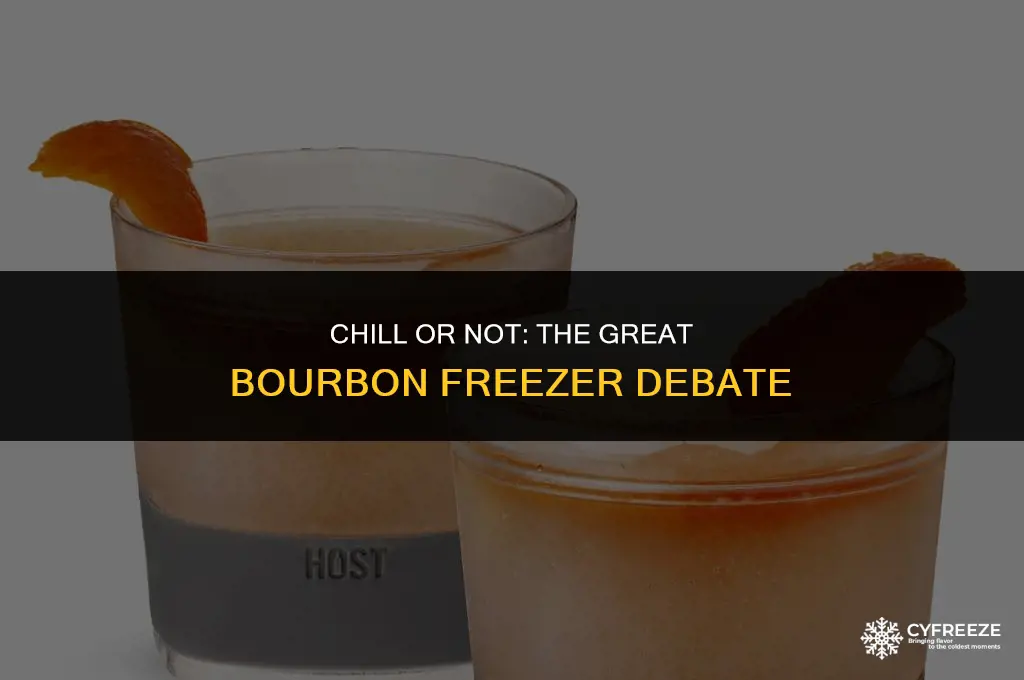 can you put bourbon in the freezer