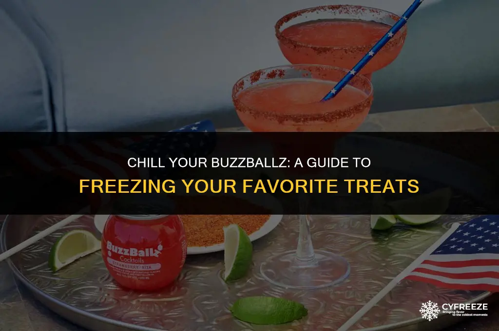 can you put buzzballz in the freezer