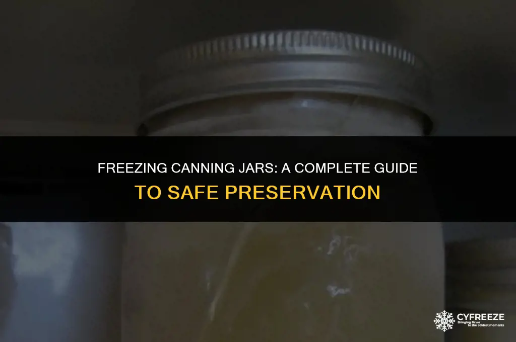can you put canning jars in the freezer