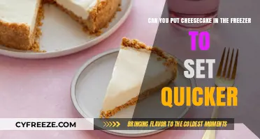 Quick Chill: Speeding Up Cheesecake Setting in the Freezer