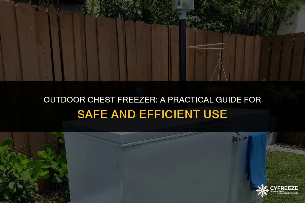 can you put chest freezer outside