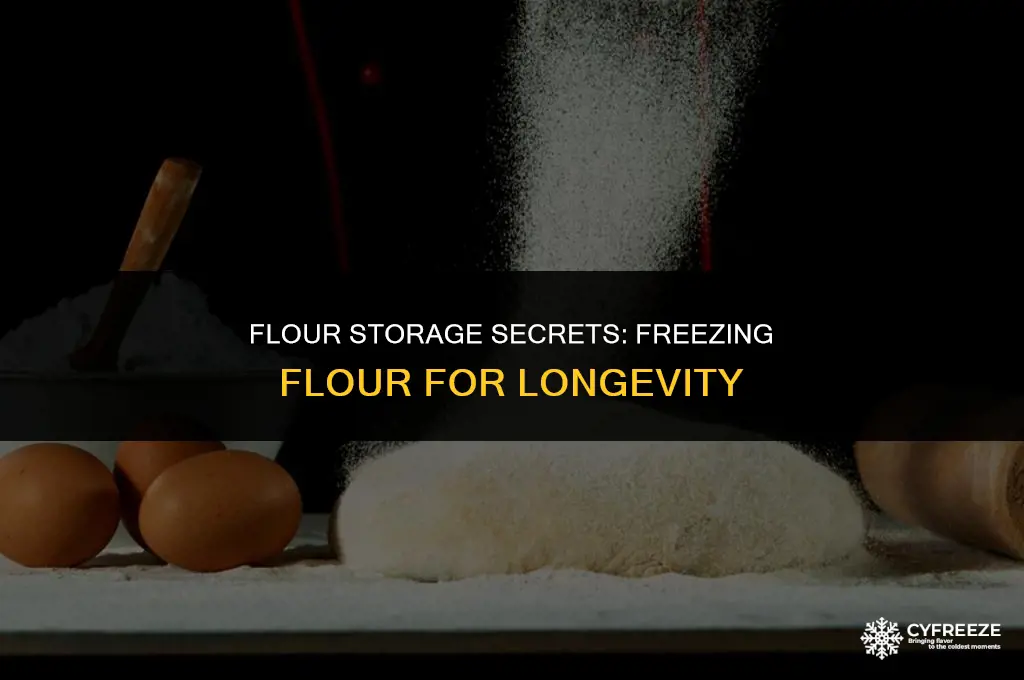 can you put flour in the freezer