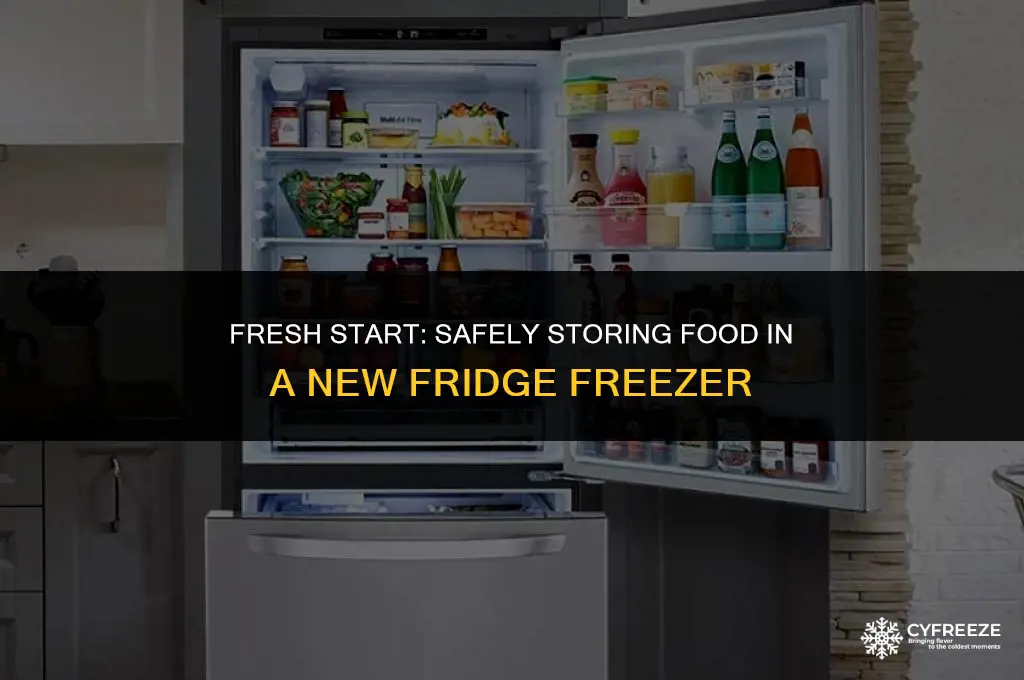 can you put food straight into a new fridge freezer