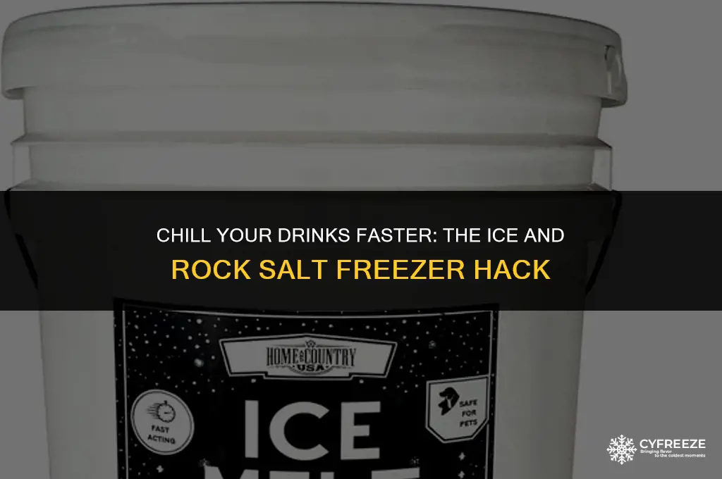 can you put ice and rock salt into the freezer
