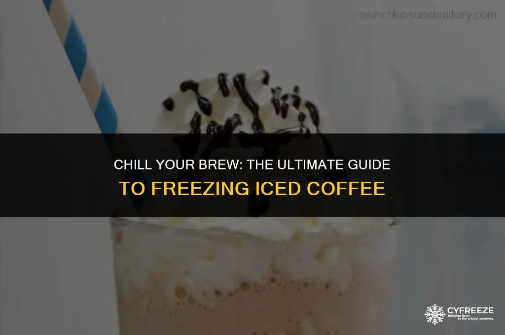 can you put ice coffee in the freezer