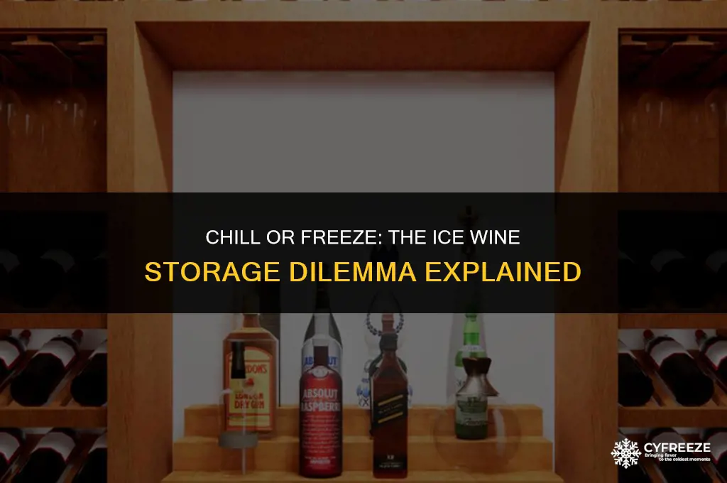 can you put ice wine in the freezer