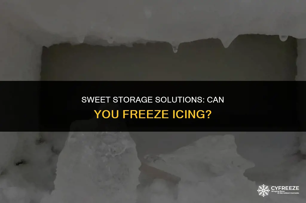 can you put icing in the freezer
