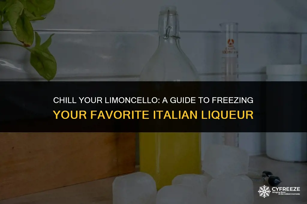 can you put limoncello in the freezer