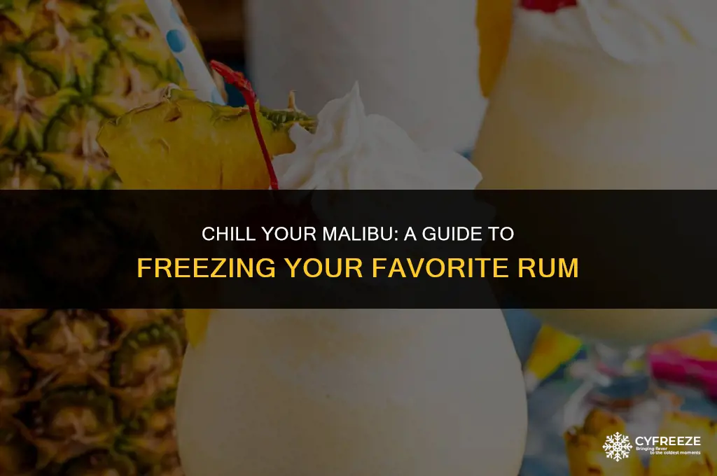 can you put malibu in the freezer
