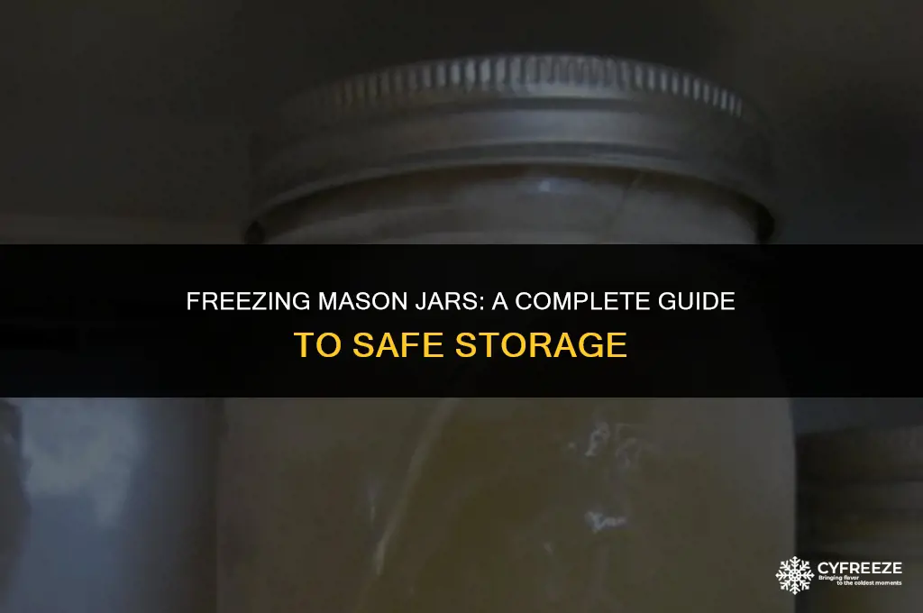 can you put mason jars in the freezer
