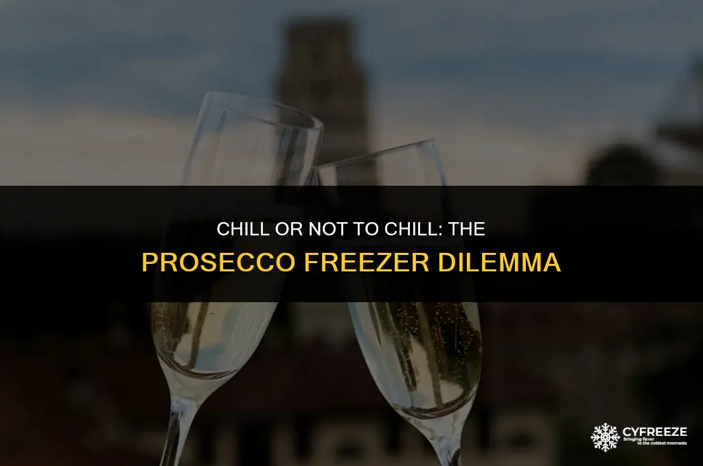 can you put prosecco in the freezer