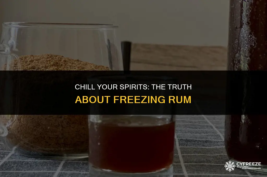 can you put rum in the freezer