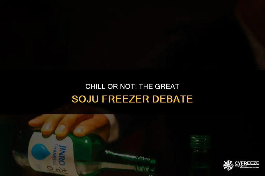 can you put soju in the freezer
