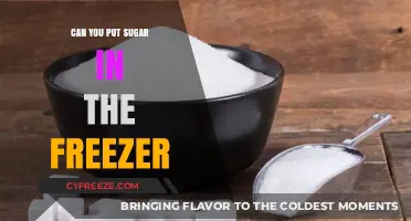 Sweet Freeze: Exploring the Science of Sugar in the Freezer