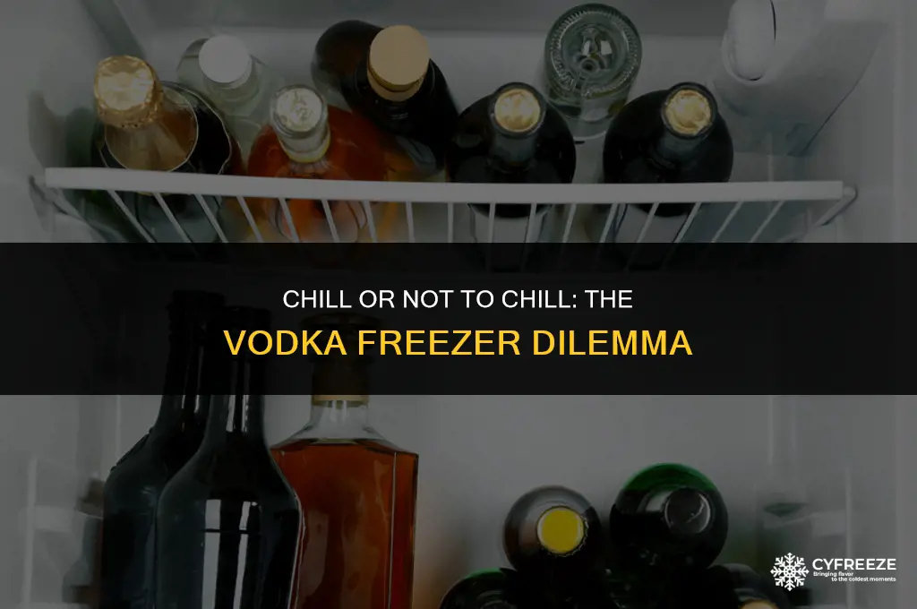 can you put vodka in the freezer