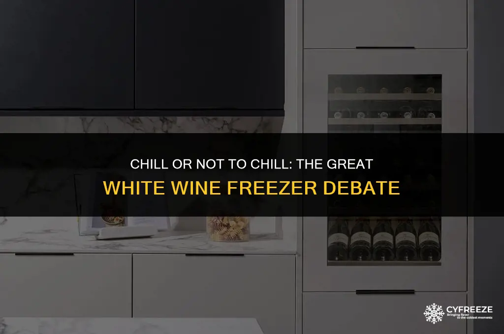 can you put white wine in the freezer