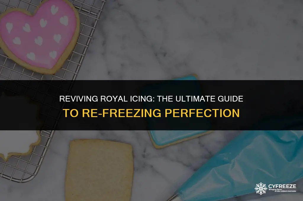 can you re freeze royal icing