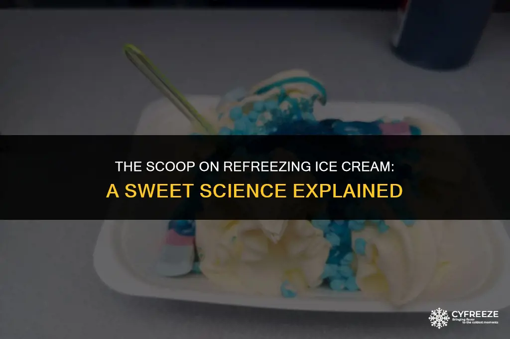 can you refreeze ice cream in the freezer