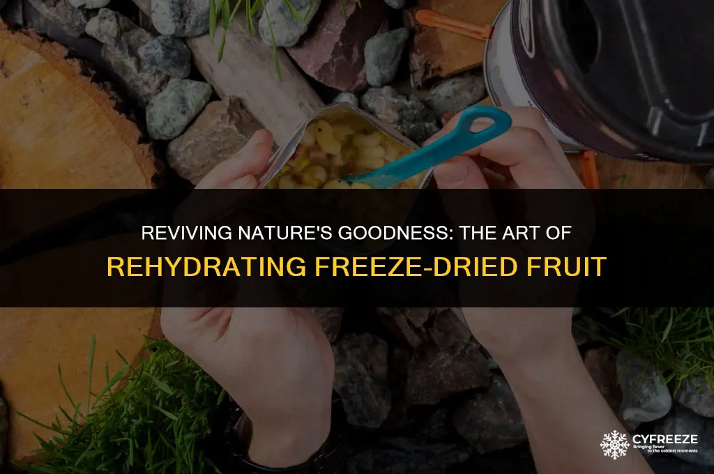 can you rehydrate freeze dried fruit