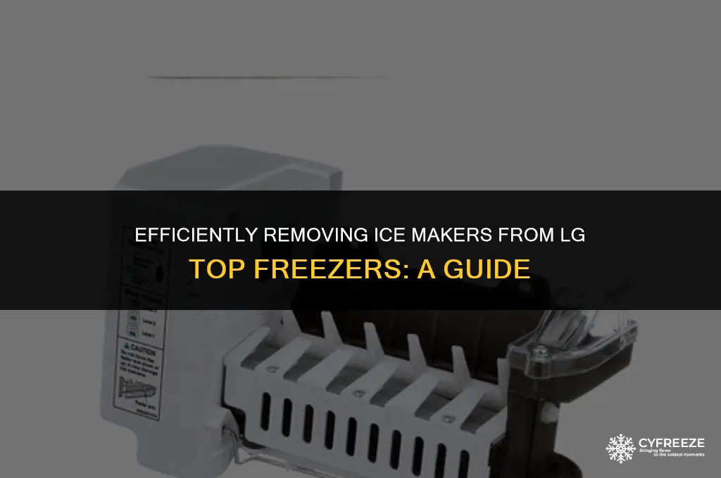 can you remove ice makers form lg top freezer