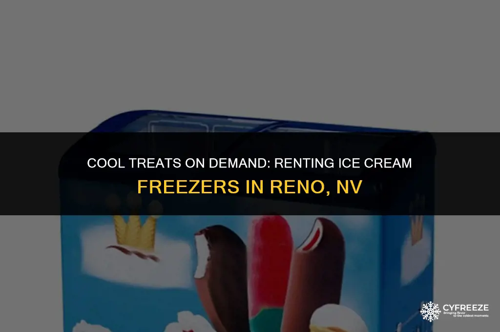 can you rent an ice cream freezer in reno nv