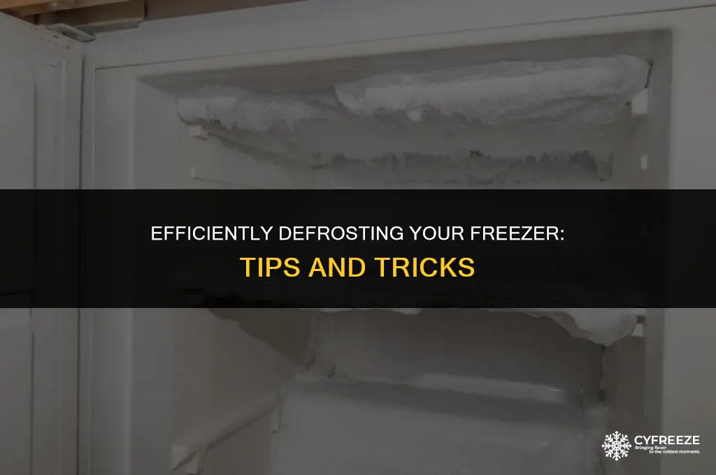 can you scrape ice off freezer