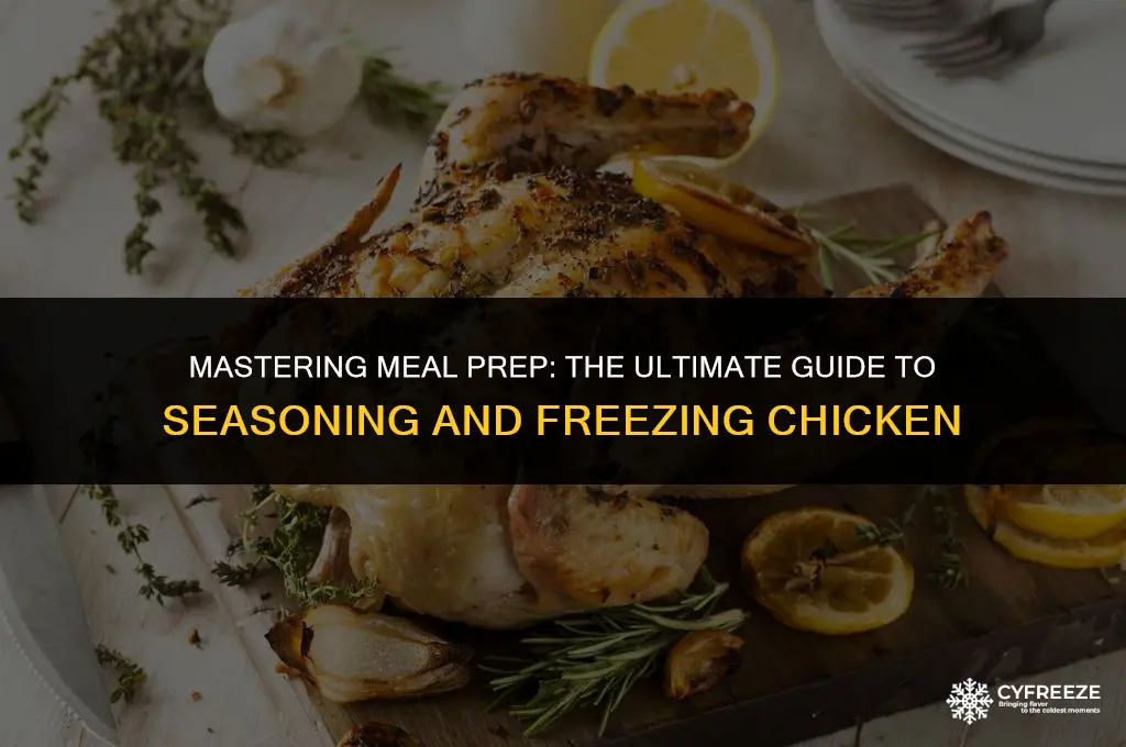can you season and freeze chicken