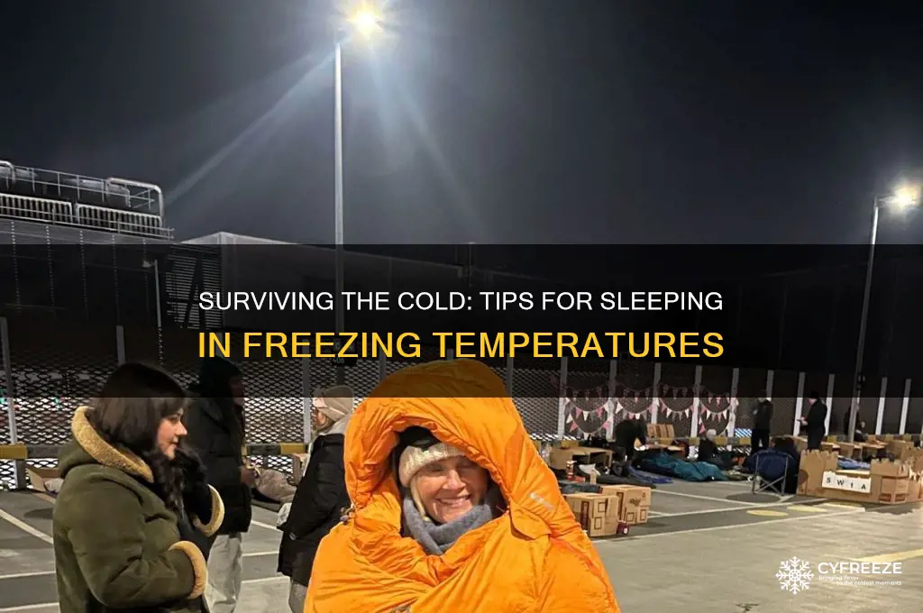 can you sleep in freezing temperatures