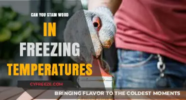 Staining Wood in Freezing Temps: Tips for Cold-Weather Woodworking