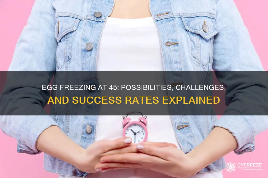 can you still freeze your eggs at 45