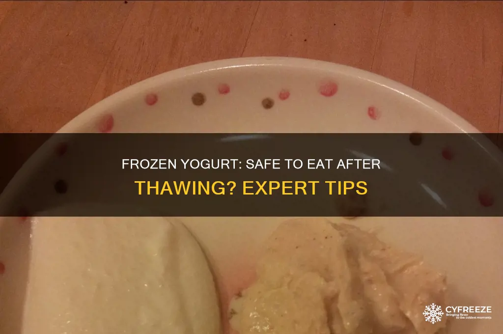 can you still use yoghurt that was in he freezer