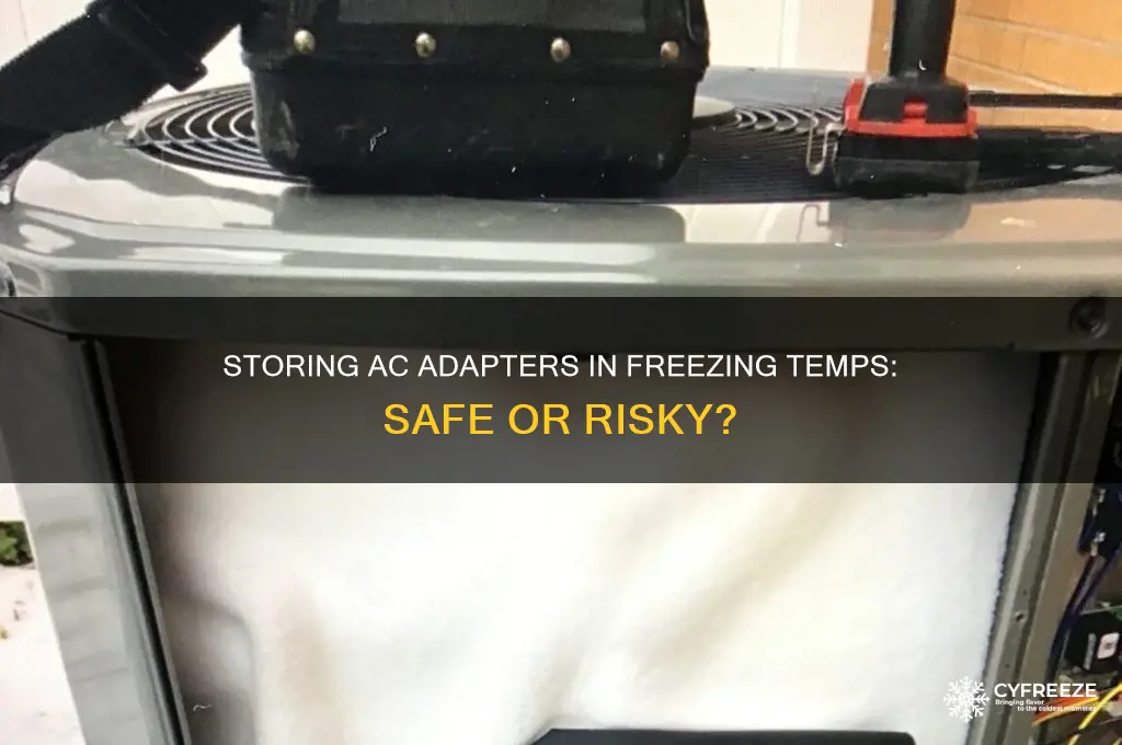 can you store ac adapters in freezing temperatures