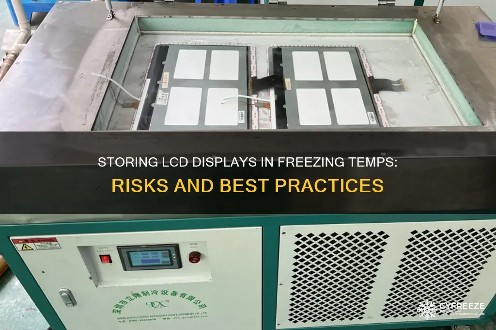 can you store lcd displays in freezing temperatures