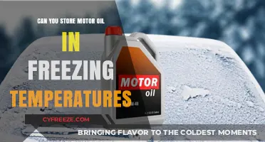 Storing Motor Oil in Freezing Temps: Best Practices and Risks