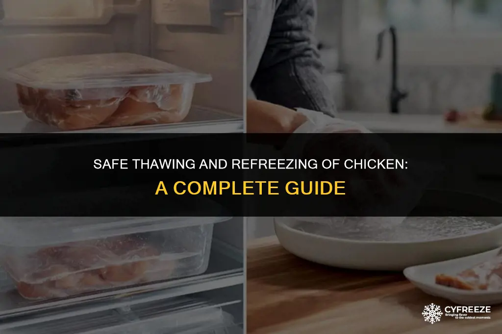 can you thaw chicken ahd then freeze it again