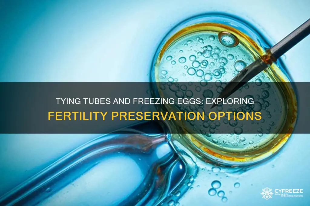 can you tie your tubes and freeze your eggs