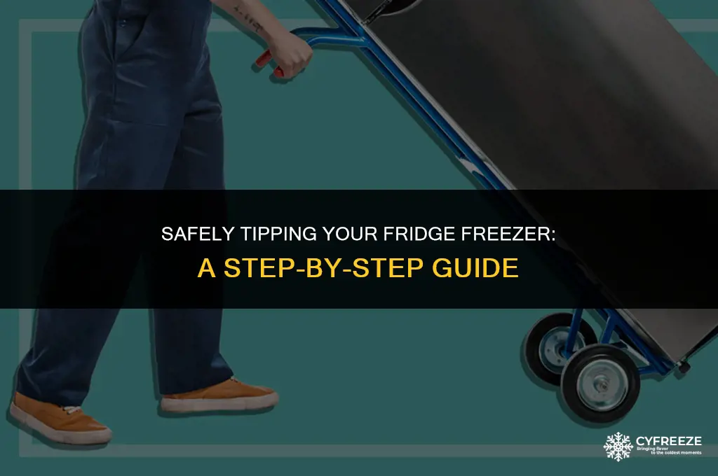 can you tip a fridge freezer on its side