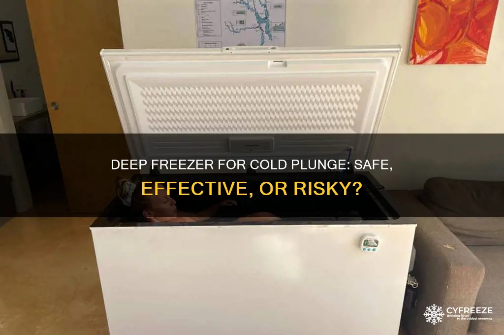 can you use a deep freezer for cold plunge