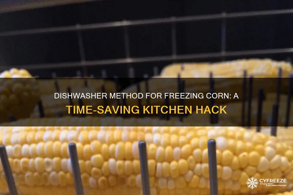 can you use a dishwasher to prepare corn for freezing