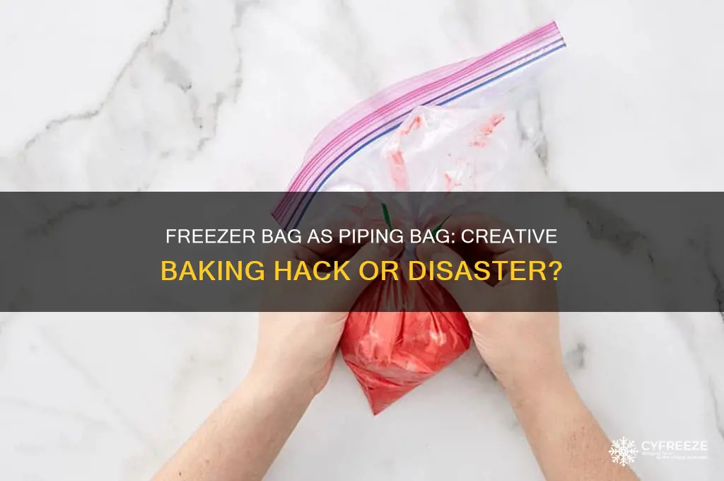 can you use a freezer bag as a piping bag