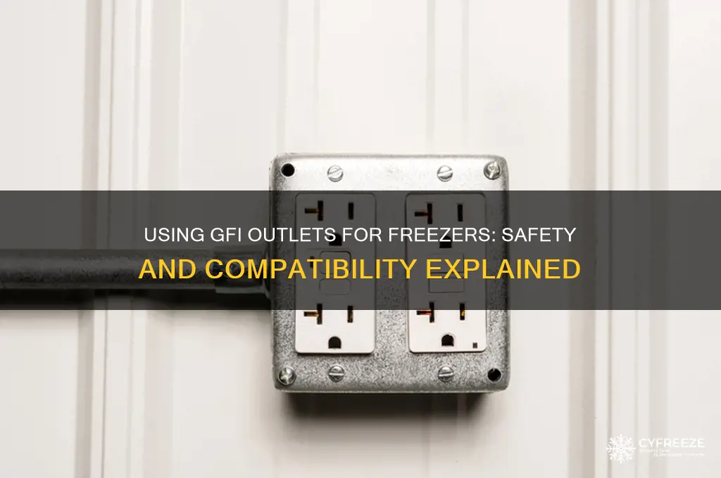 can you use a gfi outlet for a freezer