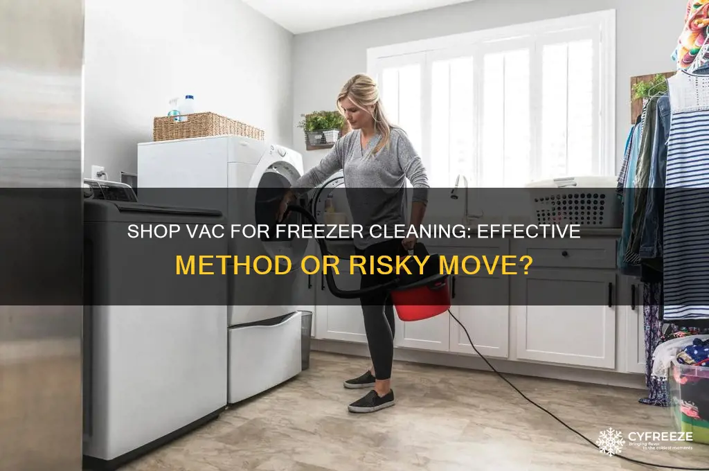 can you use a shop vac to clean a freezer