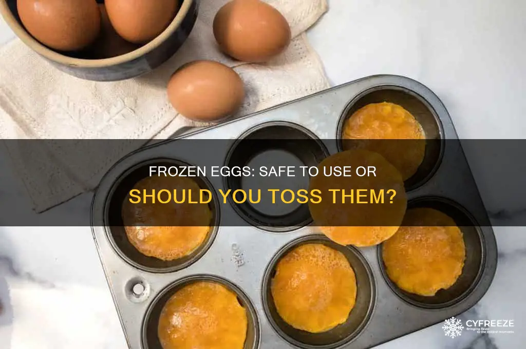 can you use an egg if it freezes