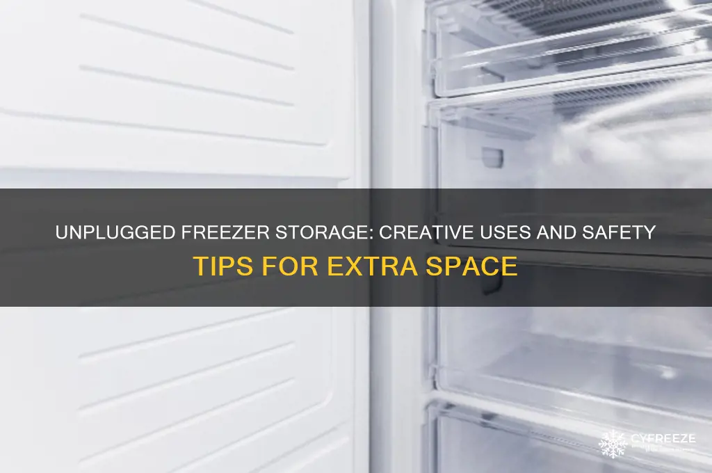 can you use an unplugged freezer for storage