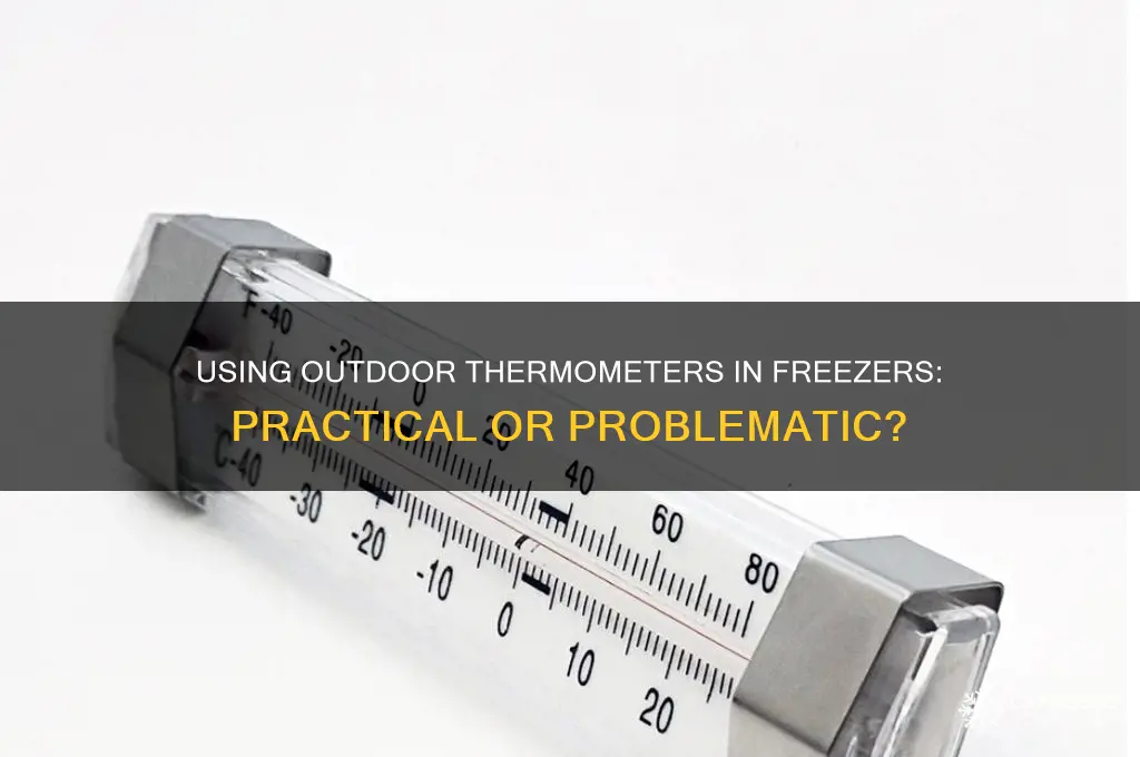 can you use and outdoor thermometer for a freezer