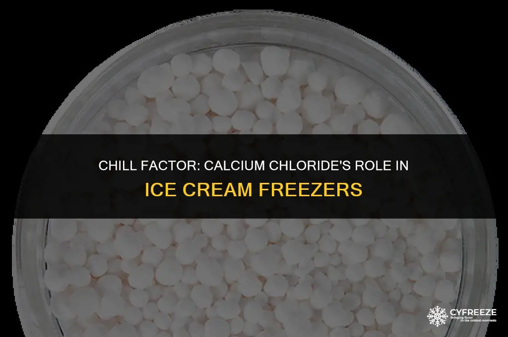 can you use calcium chloride in an ice cream freezer