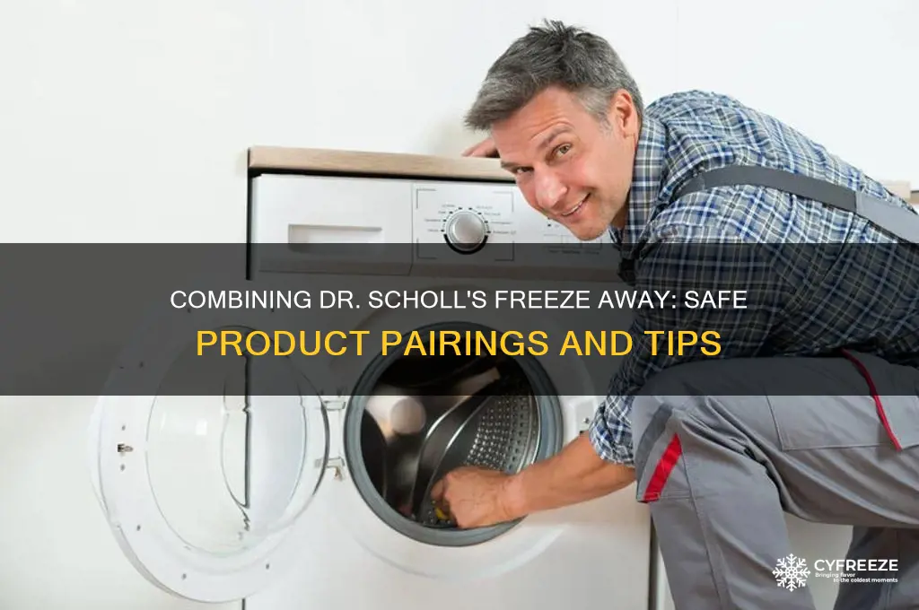 can you use dr sholls freeze away with other products