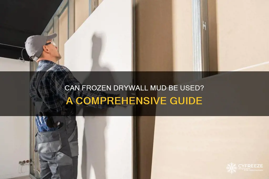 can you use drywall mud after it freezes