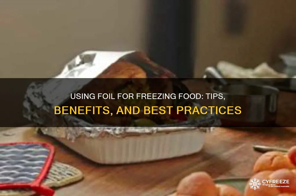 can you use foil to freeze food